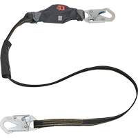 Anti-Corrosion Energy Absorbing Lanyard, 6', Rebar Hook Center, Snap Hook Leg Ends, Polyester OSI Industrial Sales