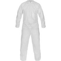 CleanMax&reg; Clean Manufactured Non-Sterile Coverall, Medium, White, Microporous OSI Industrial Sales