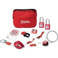 Standard Lockout Kit with Zenex Thermoplastic Locks, Electrical/Valve Kit, 14 Components OSI Industrial Sales