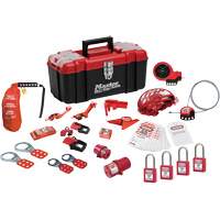 Premier Lockout Kit with Zenex Thermoplastic Locks, Electrical/Valve Kit, 27 Components OSI Industrial Sales