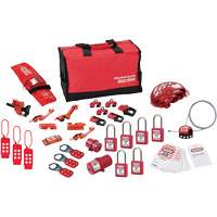 Premier Lockout Kit with Zenex Thermoplastic Locks, Electrical/Valve Kit, 34 Components OSI Industrial Sales