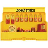 Premier Electrical Lockout Station, Thermoplastic Padlocks, 16 Padlock Capacity, Padlocks Included OSI Industrial Sales