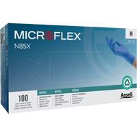 Gants Microflex N85, T-petit, Nitrile, 3,5 mils, Sans poudre, Bleu, Classe 2 OSI Industrial Sales