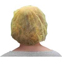 Bouffant Caps, Polypropylene, 21", Yellow OSI Industrial Sales