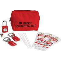 Lockout Tagout Kit with Nylon Safety Padlock in Pouch, Electrical Kit, 14 Components OSI Industrial Sales