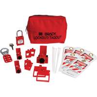 Electrical Lockout Tagout Kit with Nylon Safety Padlock in Pouch, Circuit Breaker Type OSI Industrial Sales