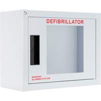 Standard Compact AED Cabinet with Alarm, Philips/Defibtech/Heartsine For, Non-Medical OSI Industrial Sales