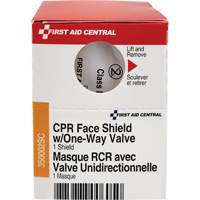 SmartCompliance&reg; Refill CPR Faceshield with One-Way Valve, Single Use Faceshield, Class 2 OSI Industrial Sales