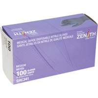 Gants jetables de calibre m&eacute;dical, Moyen, Nitrile, 6 mils, Sans poudre, Noir, Classe 2 OSI Industrial Sales