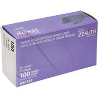 Medical Grade Disposable Gloves, 2X-Large, Nitrile, 6-mil, Powder-Free, Black, Class 2 OSI Industrial Sales