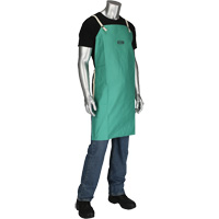 Dynamic Ironcat&reg; FR Cotton Sateen Apron, Bib, Green OSI Industrial Sales