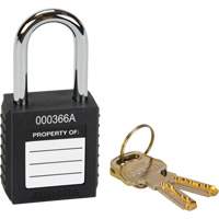Lock for Lockouts, Safety Padlock, Keyed Different, Thermoplastic, 1-1/2" Width OSI Industrial Sales