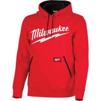 Chandail &agrave; capuchon de poids moyen avec logo Milwaukee, Hommes, Petit, Rouge OSI Industrial Sales