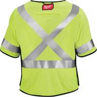 Gilet de s&eacute;curit&eacute; &agrave; maille d&eacute;tachable, Noir/Jaune lime haute visibilit&eacute;, Moyen/Petit OSI Industrial Sales