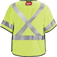 Gilet de s&eacute;curit&eacute; &agrave; maille d&eacute;tachable, Noir/Jaune lime haute visibilit&eacute;, Moyen/Petit OSI Industrial Sales