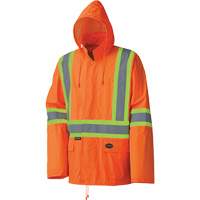 5598 Lightweight Waterproof Rain Suit, Polyester/PVC, Small, High Visibility Orange OSI Industrial Sales