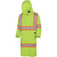5631 The Rock 300D Waterproof Long Coat, Polyester, Small, High Visibility Lime-Yellow OSI Industrial Sales