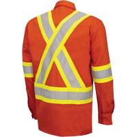 7743 Chemise de s&eacute;curit&eacute; ignifug&eacute;e FR-Tech, Petit, Orange haute visibilit&eacute; OSI Industrial Sales