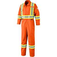 7705T Combinaison ignifuge FR-Tech avec fermetures &agrave; glissi&egrave;re aux jambes, Taille 40 (grand taille), Orange haute visibilit&eacute;, 9,7 cal/cm² OSI Industrial Sales