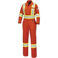 7702W Combinaison FR-Tech ignifuge/contre les arcs pour femme, Taille T-petit, Orange haute visibilit&eacute;, 10 cal/cm² OSI Industrial Sales