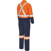 7702BB Combinaison de s&eacute;curit&eacute; FR-Tech 2 tons, Taille 36, Bleu marin/Orange, 10 cal/cm² OSI Industrial Sales