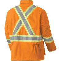 5533 Flame-Resistant Safety Parka, Small, High Visibility Orange, 58 cal/cm² OSI Industrial Sales