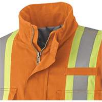 5533 Flame-Resistant Safety Parka, Small, High Visibility Orange, 58 cal/cm² OSI Industrial Sales