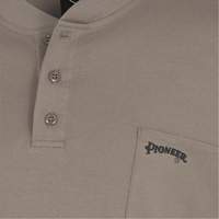 331 Chandail Henley en tricot interlock ignifuge, Petit, Beige OSI Industrial Sales