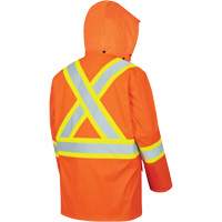 5892PKT Veste de s&eacute;curit&eacute; imperm&eacute;able &agrave; haute visibilit&eacute; ignifuge, T-petit, Orange haute visibilit&eacute; OSI Industrial Sales