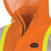5880 FR/Arc-Rated Waterproof Rain Jacket, X-Small, High Visibility Orange, 10 cal/cm² OSI Industrial Sales