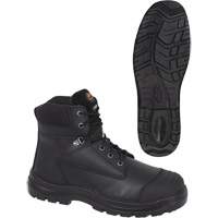 1025 Black 6" Work Boots, Leather, Steel Toe, Size 10 OSI Industrial Sales