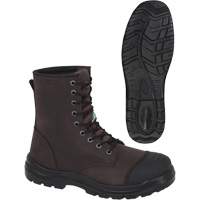 1028 Brown 8" Work Boots, Leather, Steel Toe, Size 10 OSI Industrial Sales