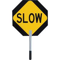 456 Traffic Stop/Slow Paddle, 18" x 18", Corrugated Plastic, English OSI Industrial Sales