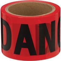 388 Danger Tape, Bilingual, 3" W x 200' L, 1.5 mils, Black on Red OSI Industrial Sales