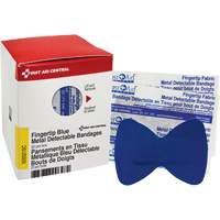 Fingertip Blue Detectable Bandages, Fingertip, Fabric Metal Detectable, Sterile OSI Industrial Sales