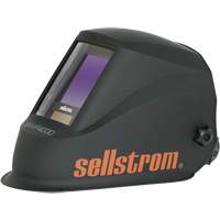 WHP4000 Premium Series ADF Welding Helmet with Extra-Large Blue Lens Technology, 3.94" L x 3.28" W View Area, Black/Orange OSI Industrial Sales