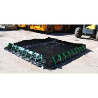 Berme Ultra-Containment Berm, Capacit&eacute; 179 gal. US, 4' la x 6' lo x 12" h, Paroi &agrave; piquets OSI Industrial Sales