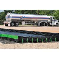 Berme Ultimate Copolymer 2000 Ultra-Containment Berm, Capacit&eacute; 179 gal. US, 4' la x 6' lo x 12" h, Support &agrave; charni&egrave;re OSI Industrial Sales