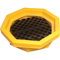 Ultra-Drum Tray avec grille, 32" lo x 32" la x 8,1" h, Cap. de d&eacute;versement 21,1 gal. US OSI Industrial Sales