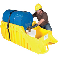 Chariot pour baril, 26,5'' lo x 26,5'' la x 5'' h, Cap. de d&eacute;versement 800 gal. US OSI Industrial Sales