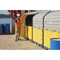 P16 Plus Ultra-Hard Top Spill Pallets&reg; without Drain, 250" L x 79" W x 62" H, 9000 lbs. Load Capacity OSI Industrial Sales