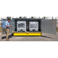 Steel Ultra-Twin IBC Hard Top, 123.4" L x 73.4" W x 66.4" H, 12250 lbs. Load Capacity OSI Industrial Sales