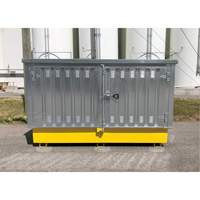 Steel Ultra-Twin IBC Hard Top, 123.4" L x 73.4" W x 66.4" H, 12250 lbs. Load Capacity OSI Industrial Sales