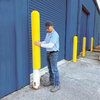 Ultra-Post Protector&reg;, 4" Dia. x 52" L, Yellow OSI Industrial Sales
