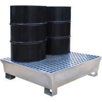 2-Drum Steel Ultra-Spill Pallet&reg;, 68 US gal. Spill Capacity, 47.2" x 31.4" x 17.4" OSI Industrial Sales