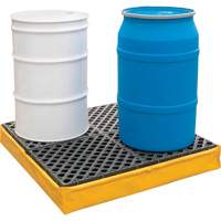 Ultra-Spill Pallet flexible, 4 barils, Capacit&eacute; de d&eacute;versement 66 gal. US, 48" x 48" x 7" OSI Industrial Sales