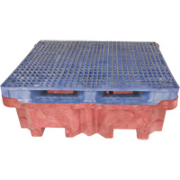 Ultra-Spill King palette de d&eacute;versement &agrave; pont plat, 4 barils, Capacit&eacute; de d&eacute;versement 85 gal. US, 51" x 51" x 17,5" OSI Industrial Sales