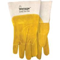 Gants de soudure robustes, Cuir fleur de ch&egrave;vre/Cuir de vache refendu, Taille Moyen OSI Industrial Sales