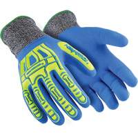 Gants r&eacute;sistants aux coupures Rig Lizard Fluid 7102, Taille 5/2T-petit, Calibre 13, Rev&ecirc;tement Nitrile, Enveloppe en Fibre de verre/PEHP, ASTM ANSI niveau A4 OSI Industrial Sales