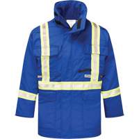 Avenger 9 oz. Flame Resistant Insulated Parka, Small, Royal Blue OSI Industrial Sales